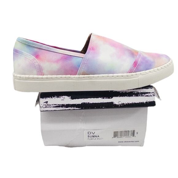 Dolce Vita Sumna Purple Tie Dye Ombre Sneakers Slip On Women's size 9 - Picture 2 of 9
